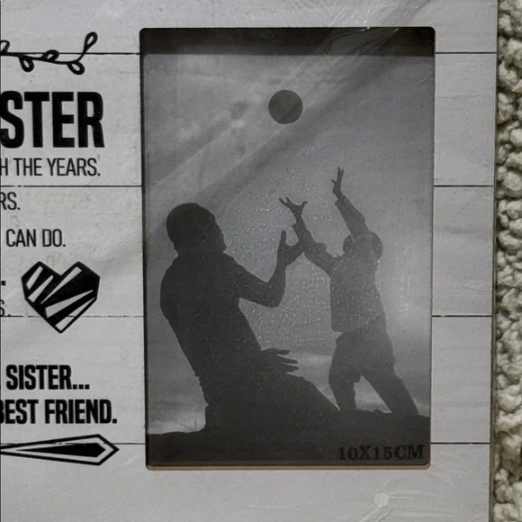 To My Soul Sister Decorative Photo Frame - White - Picture 3 of 4